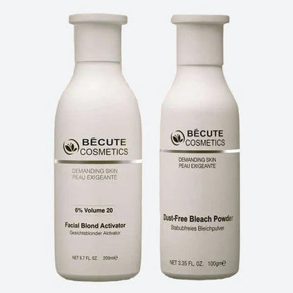 Becute Cosmetics Facial Blonder Set – Volume Activator (200ml) + Dust-Free Bleach Powder (100g) Set of 2